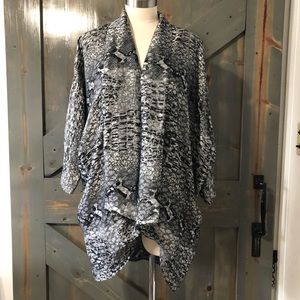 Vintage Snake Skin Print Kimono Size Small